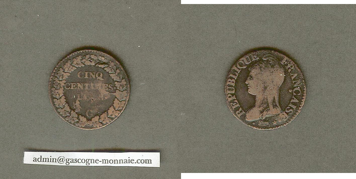 5 centimes Dupre 1801 Geneva F